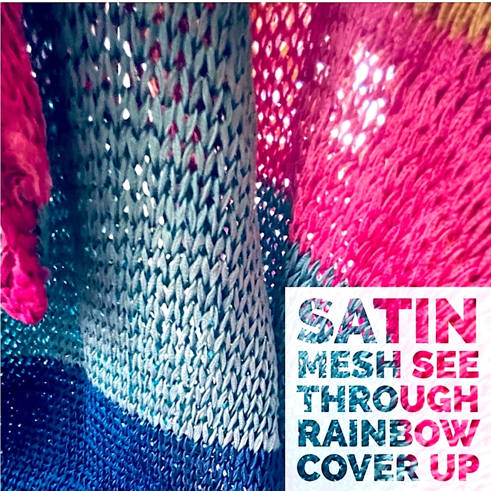 Crochet Rainbow Cover Up